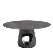 Barbara dining table with marquina marble top