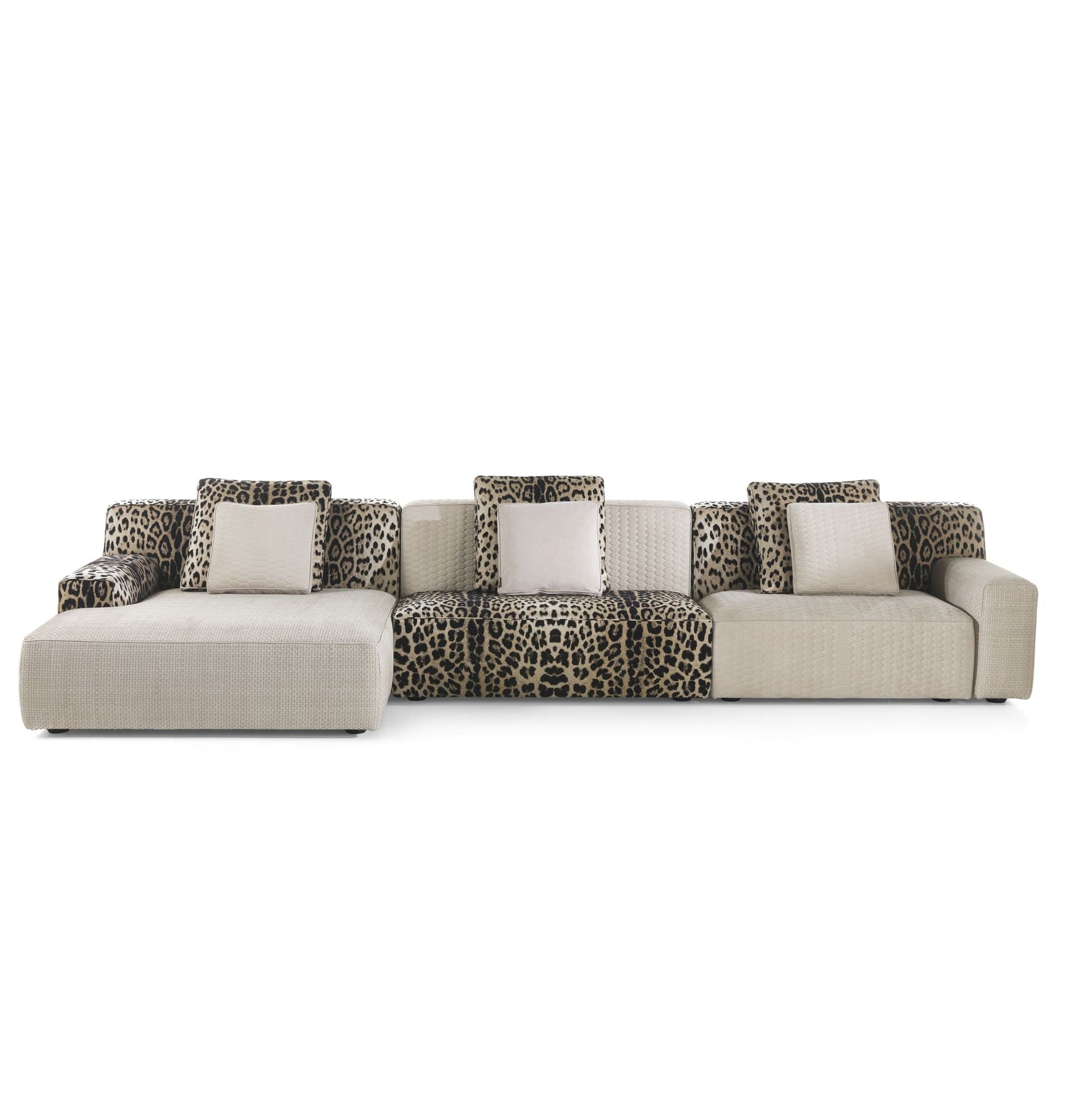 Luxury Modular Sofa in Leopard Style
