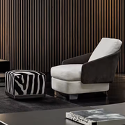 Zebra Luxe Pouf