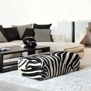 Zebra Luxe Floor Bench