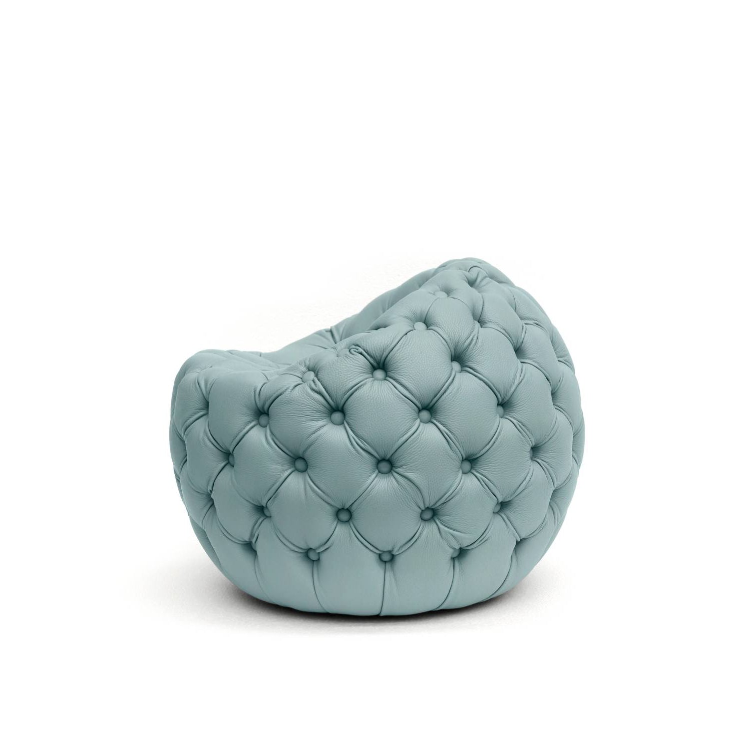 Leather Pouf with Stylish Design