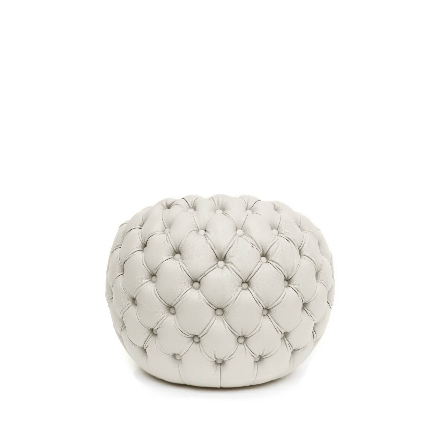 Leather Pouf with Stylish Design