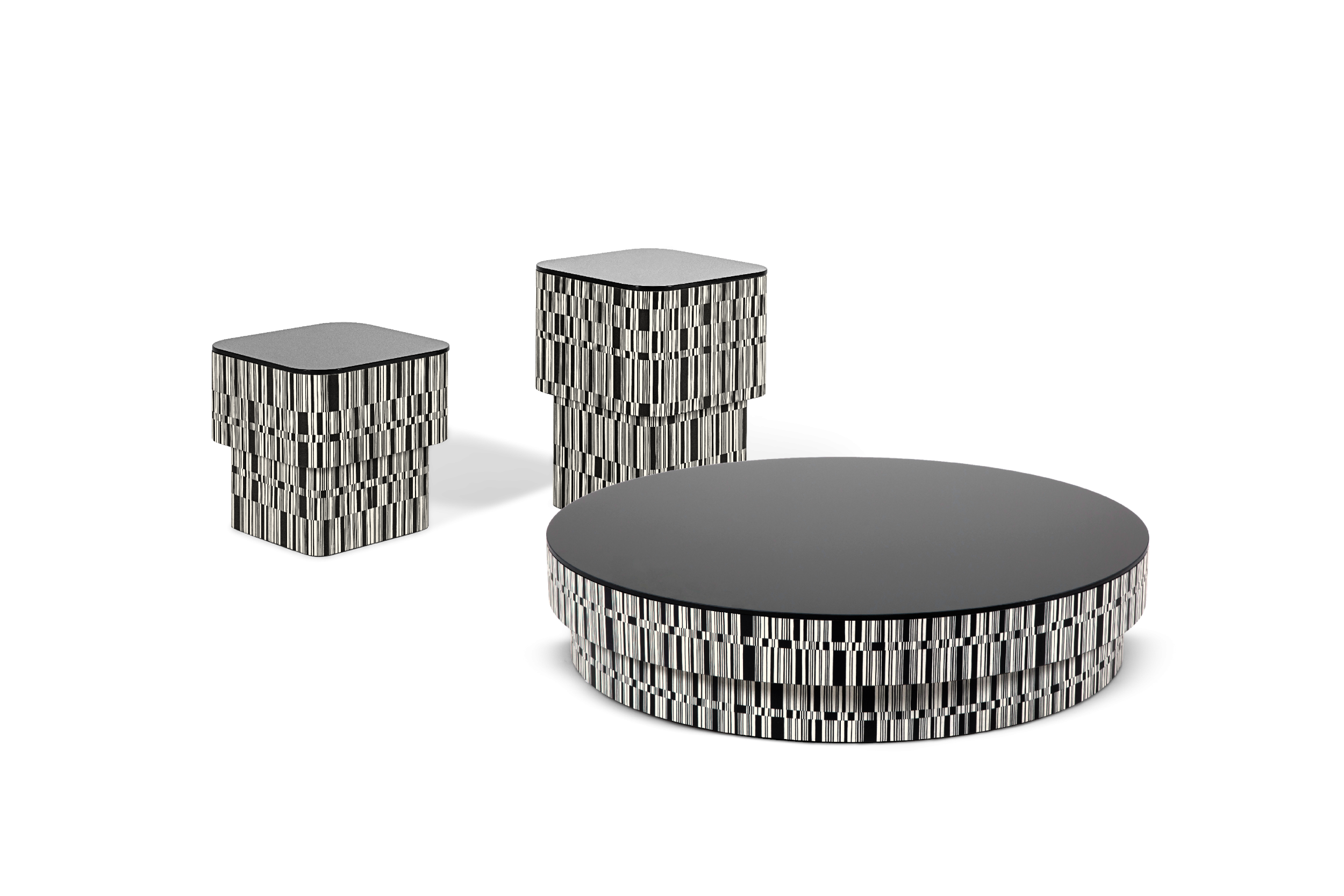 Elegant Metal Coffee Table Set