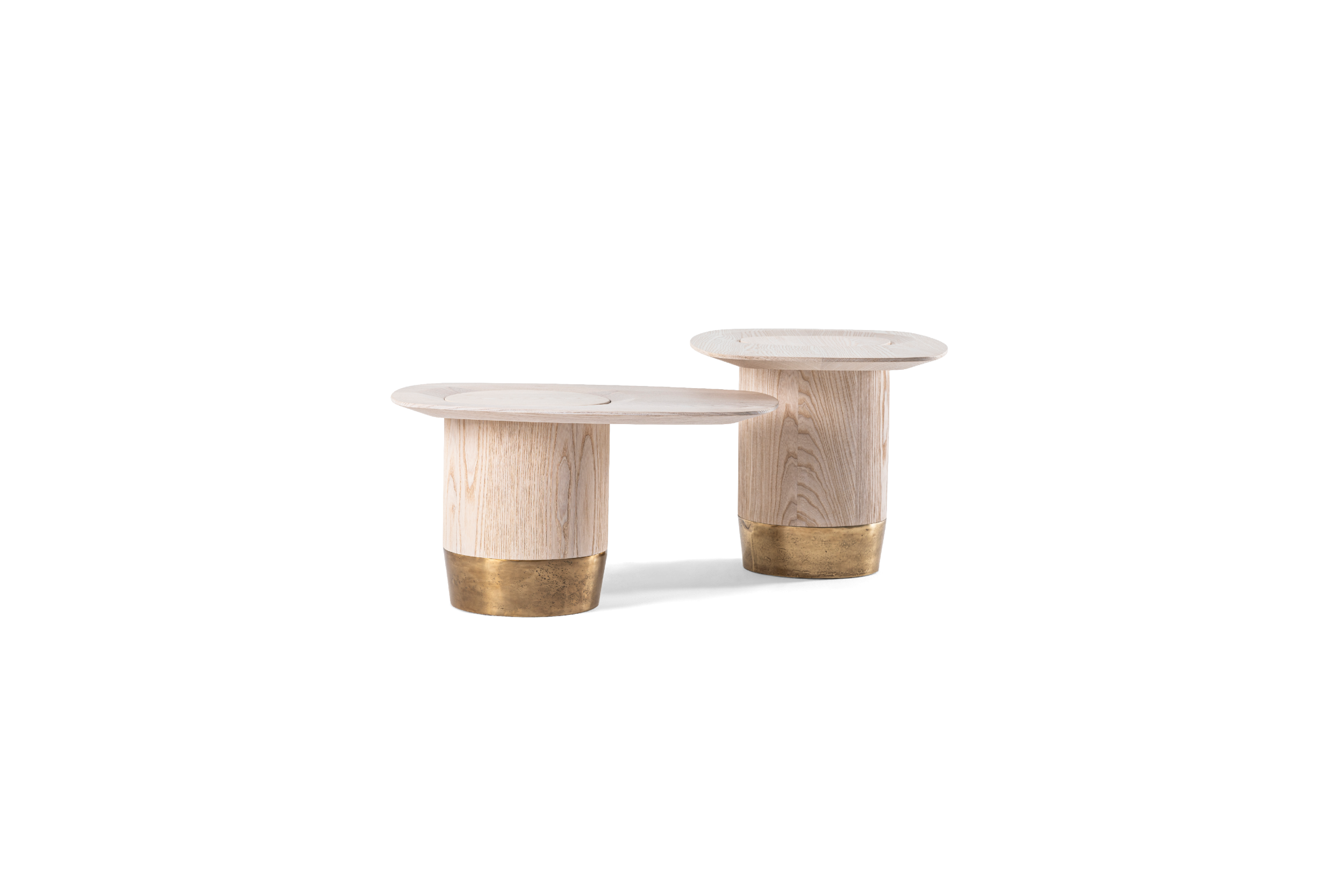 Elegant Wooden Coffee Table Set