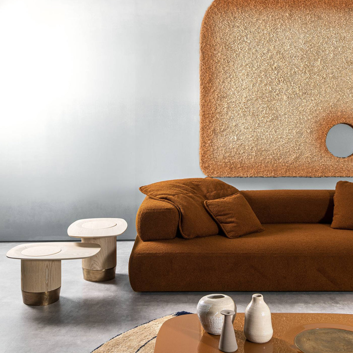 Elegant Wooden Coffee Table Set