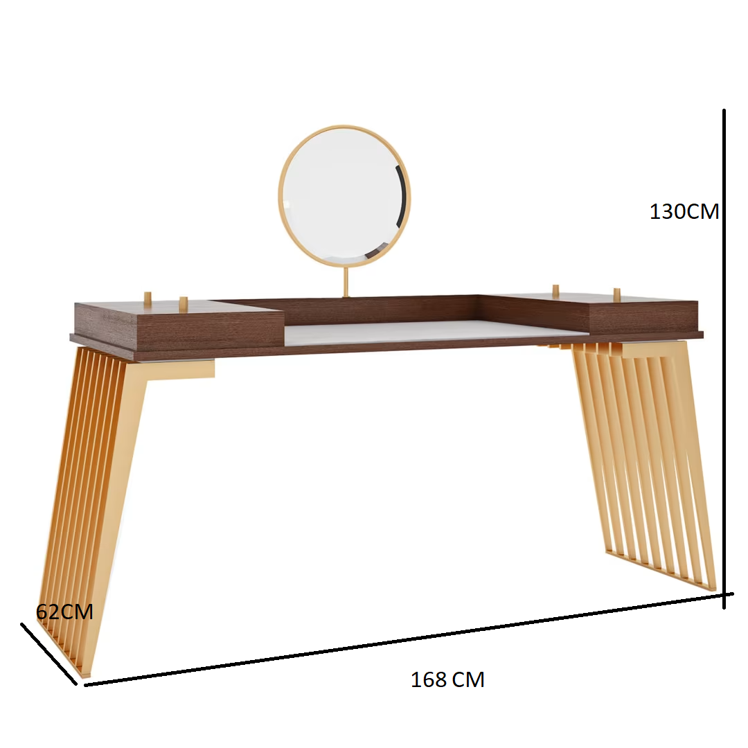 Hamptons metal vanity table