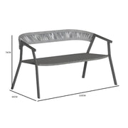 Main outdoor seat in metallic gray