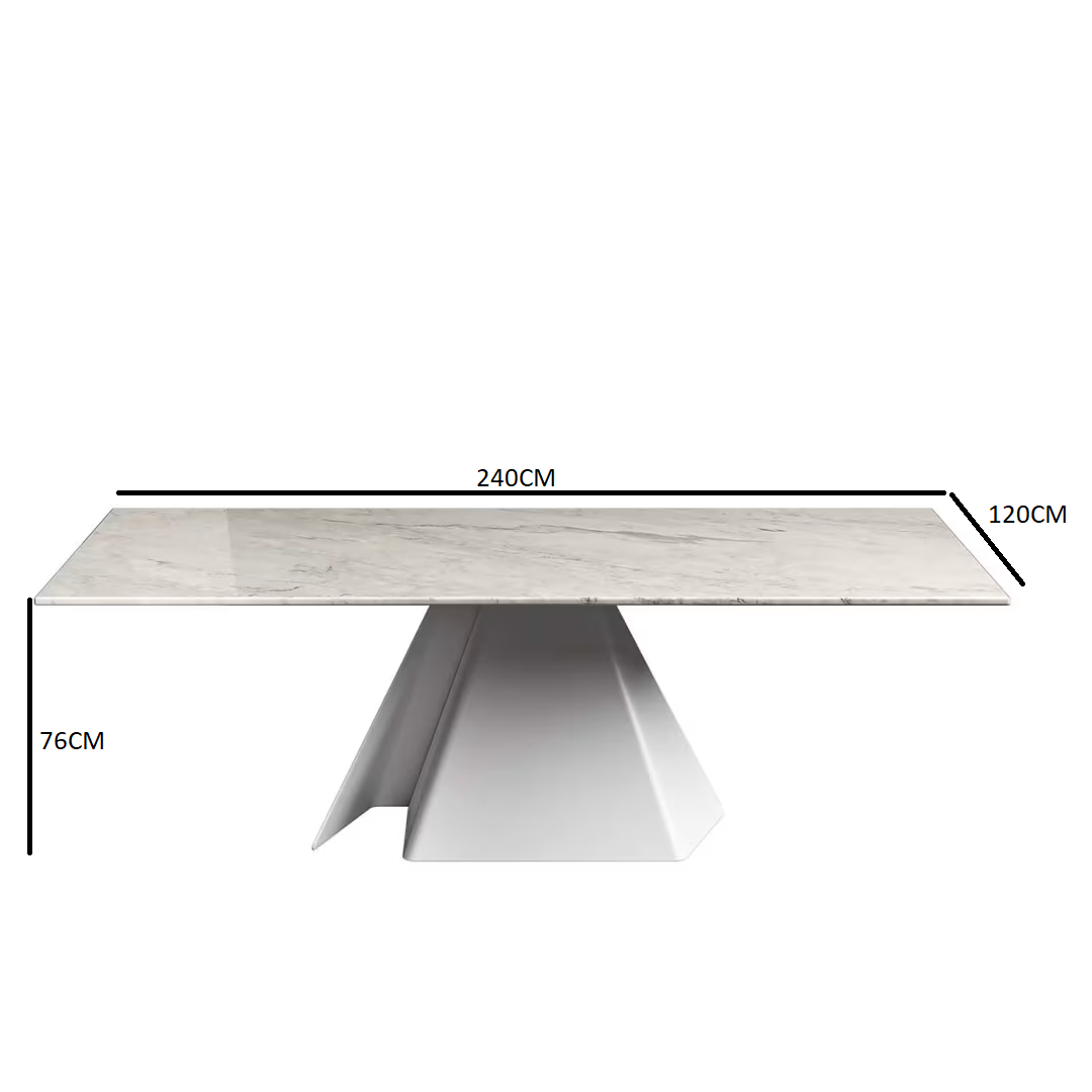 Papier table white