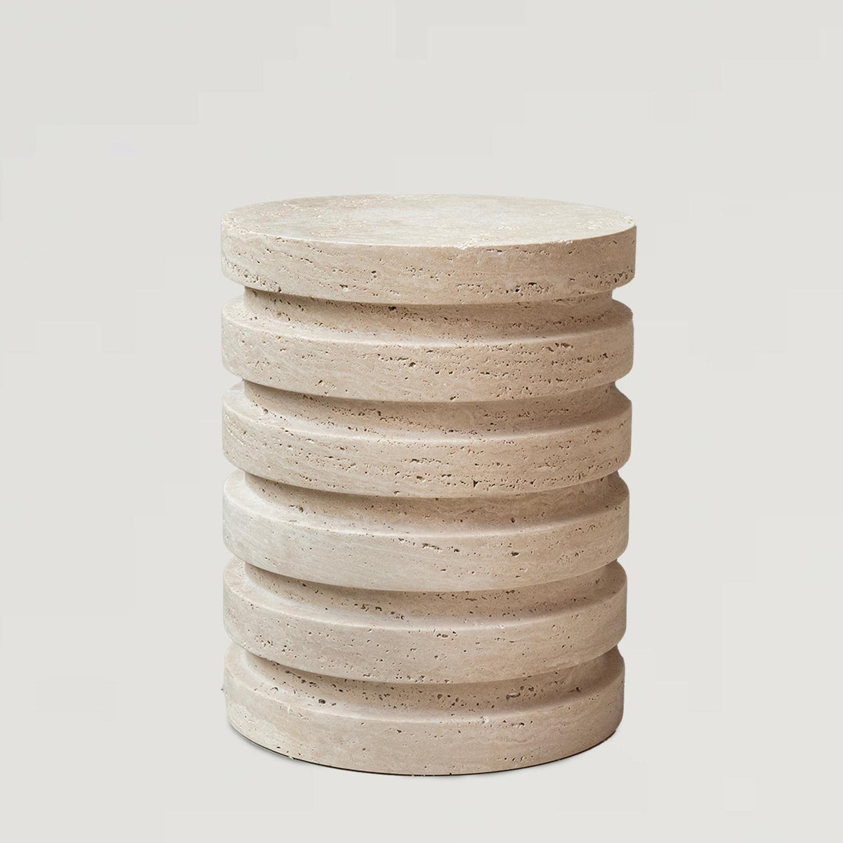 Travertine luxury side table