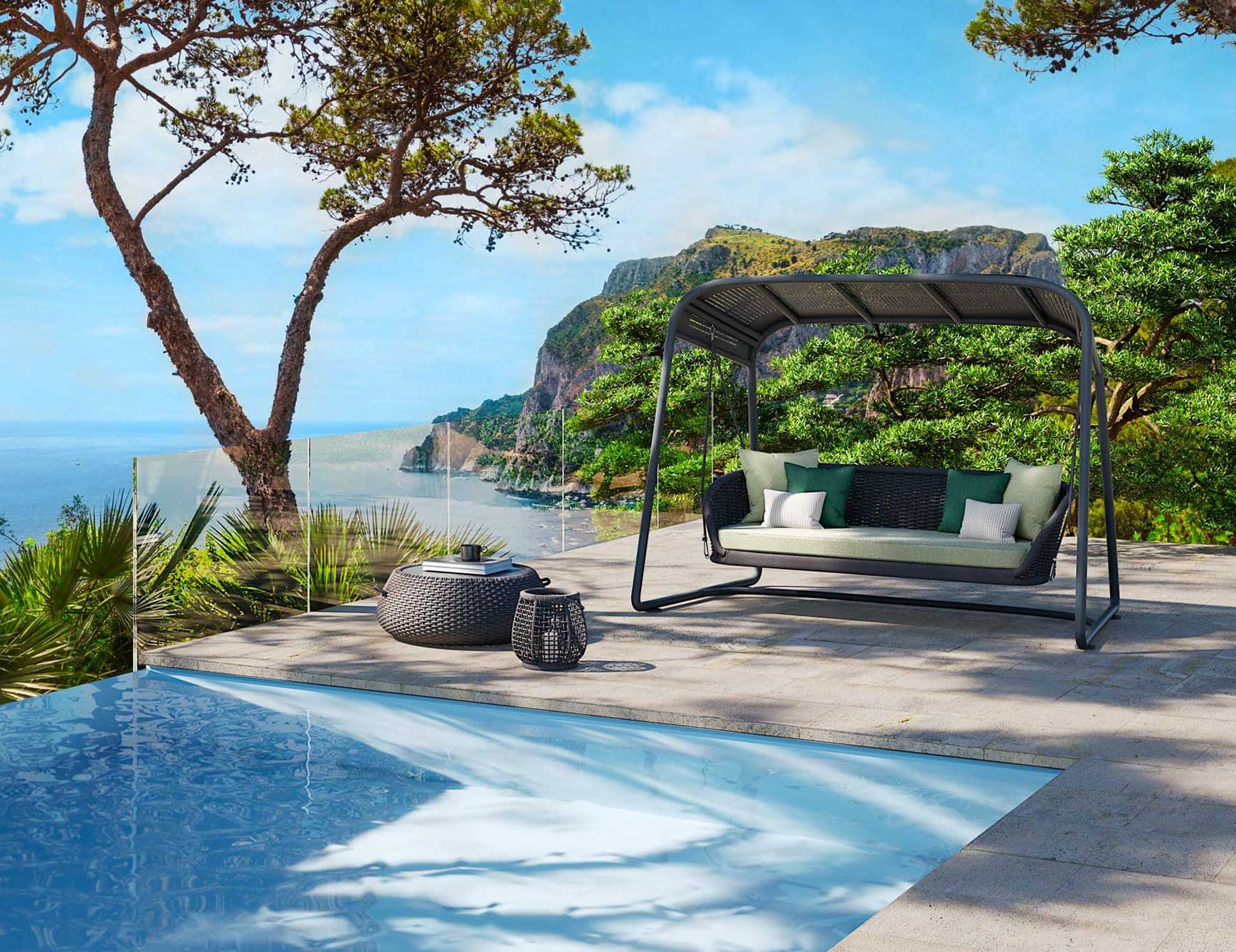outdoor swing sofa