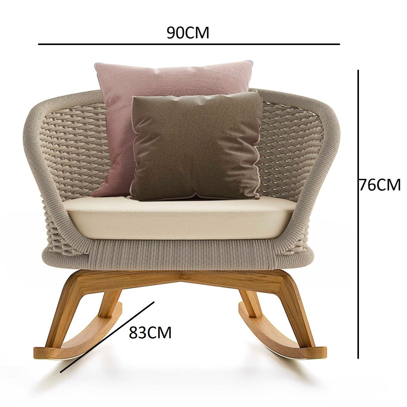 Distinctive outdoor rocking chair