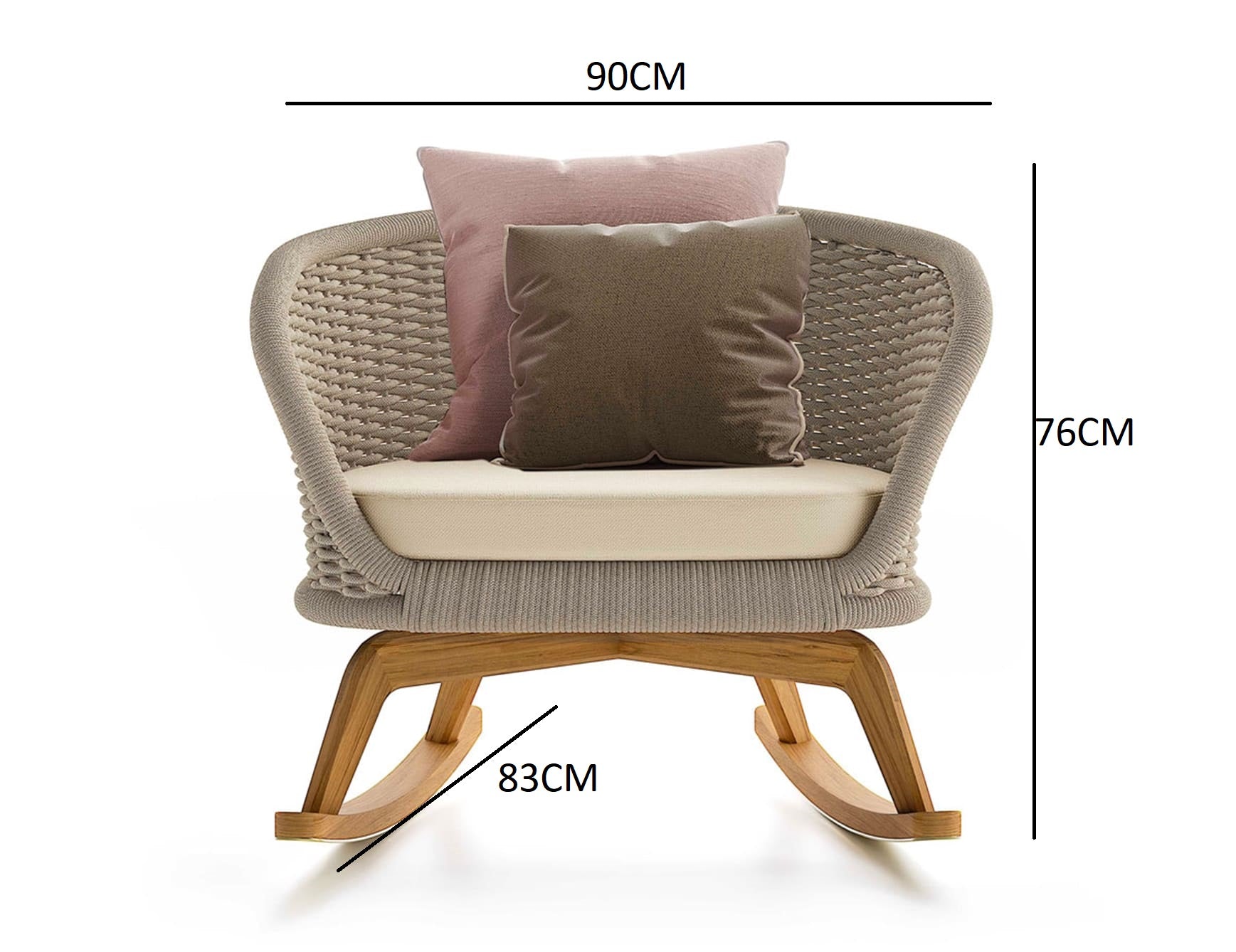 Distinctive outdoor rocking chair