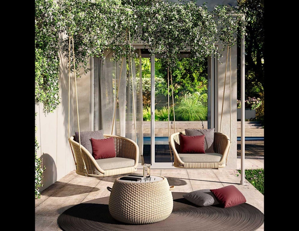 Distinctive outdoor hanging chair