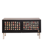 Quadratini magici intarsia sideboard