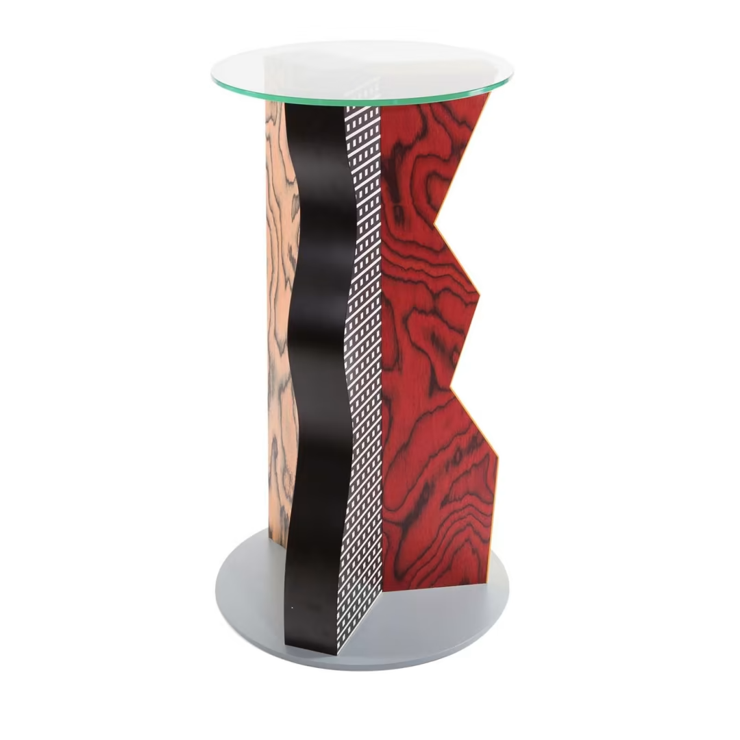Ivory wooden side table