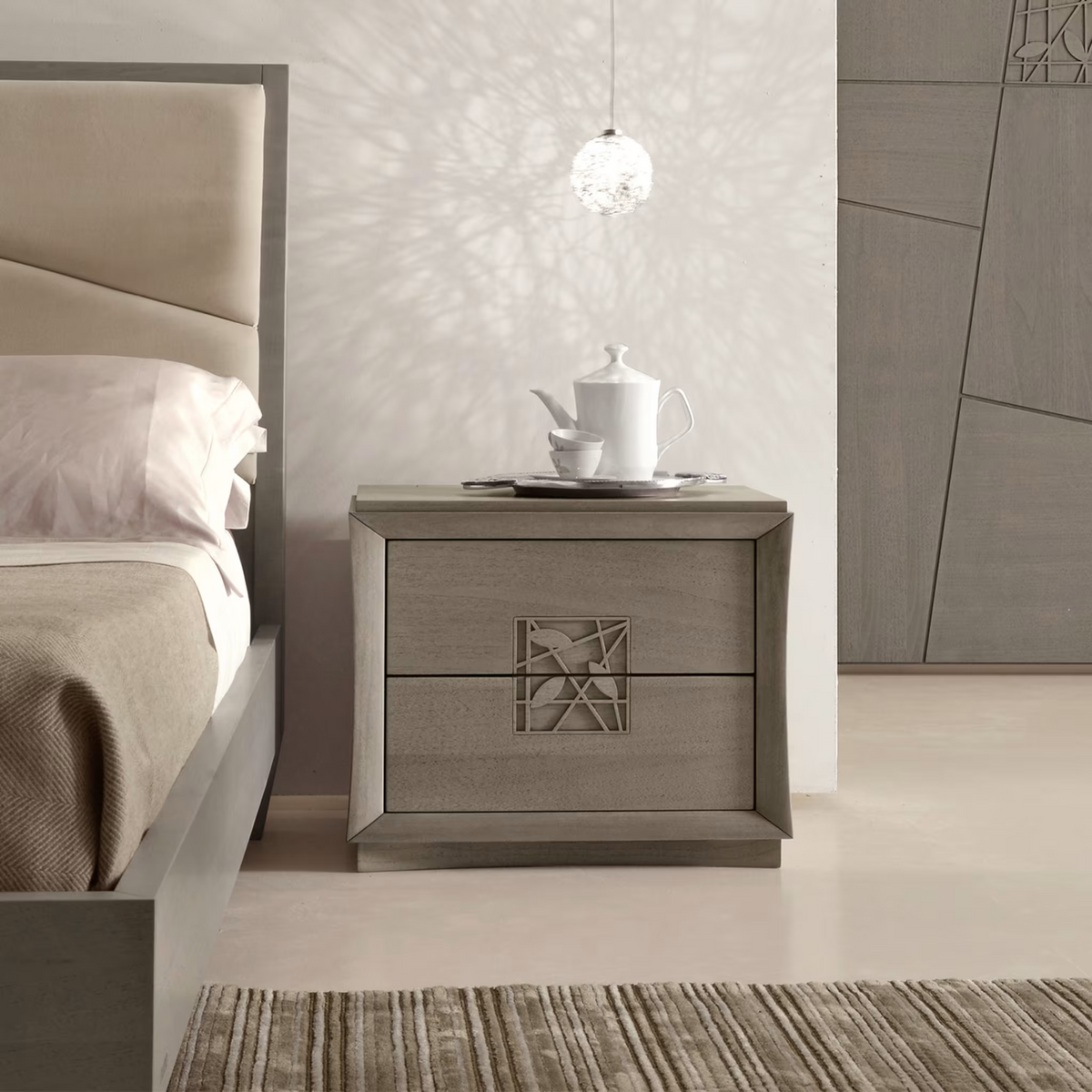 Norvin Rustic Nightstand