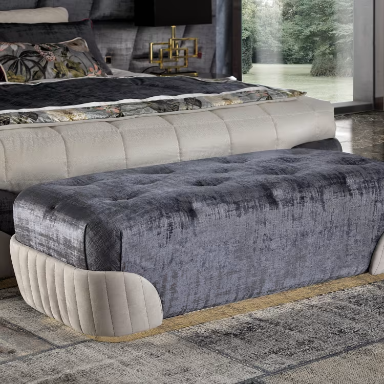 Crystal Upholstered Bench