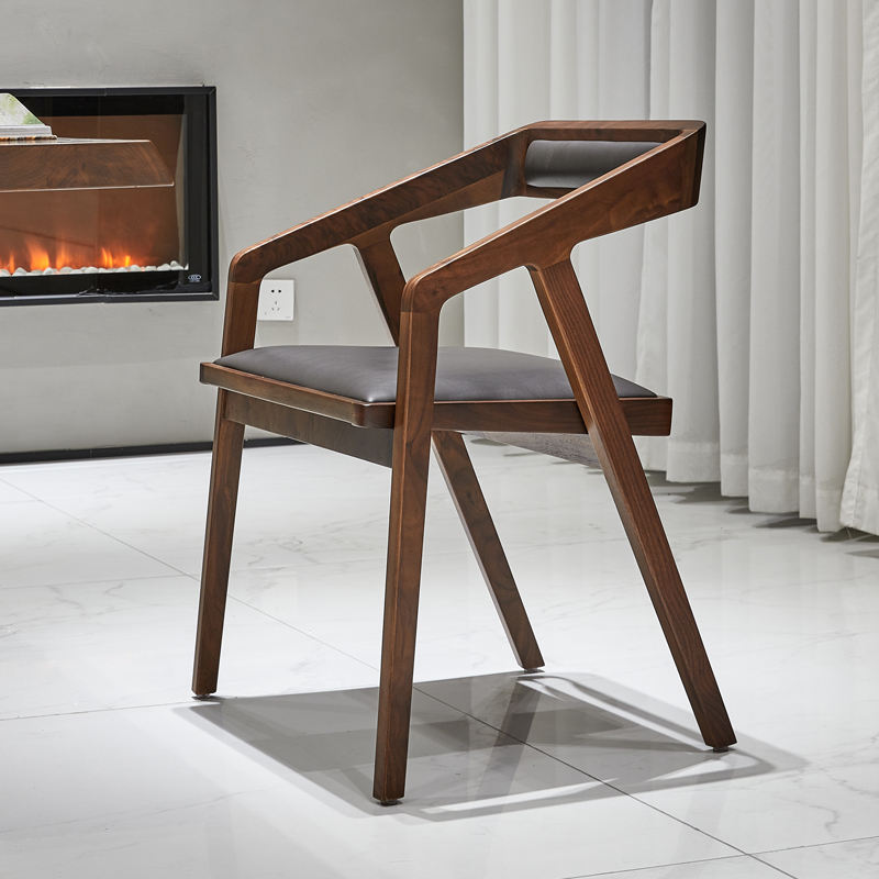Timeless Wood And Leather Chair