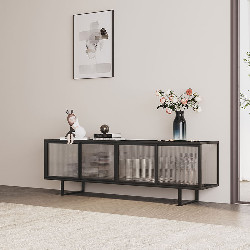 Modern Metal Media Table
