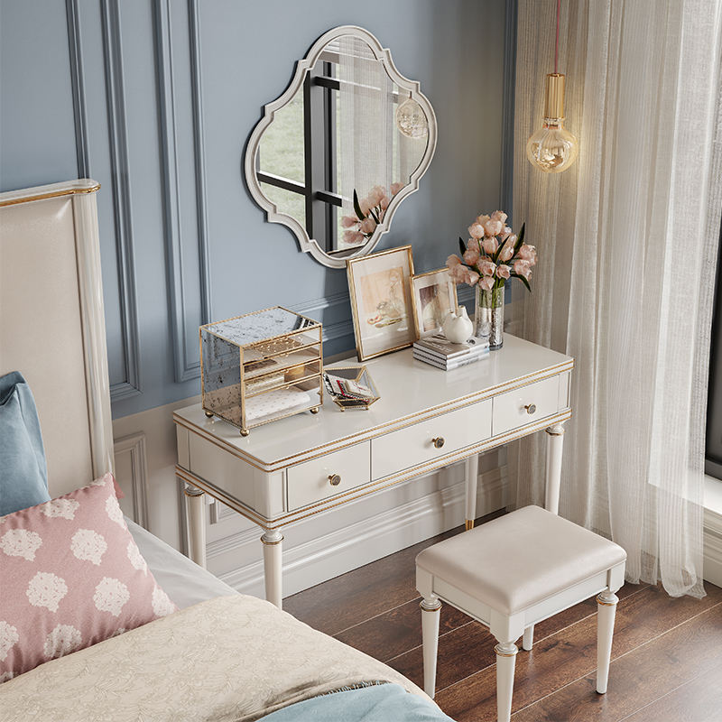 Dressing table with a luxurious seat