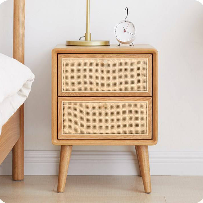 Rattan drawer chest