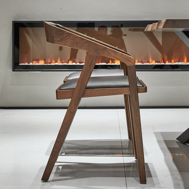 Timeless Wood And Leather Chair