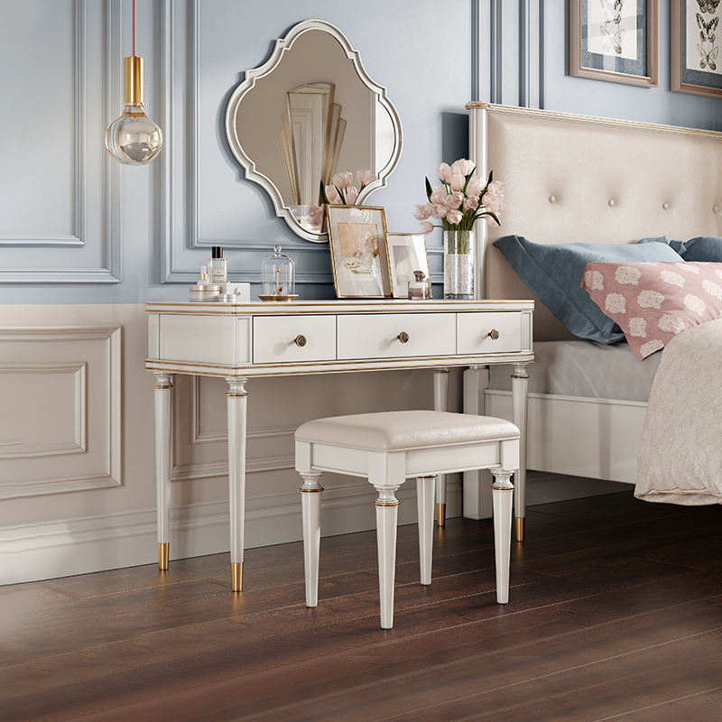 Dressing table with a luxurious seat