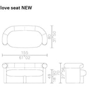 Unique two-seater sofa