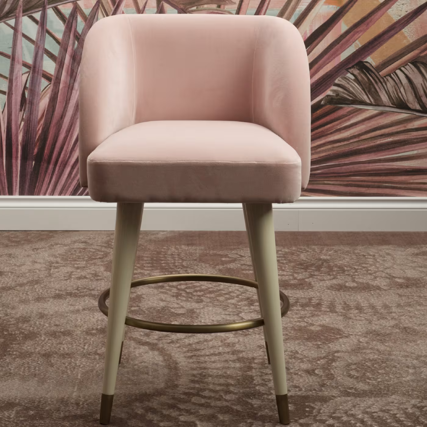 Pauline pink bar stool