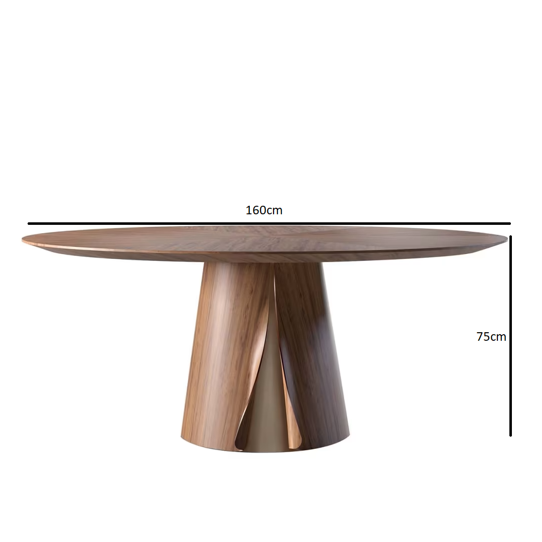 Shell round dining table