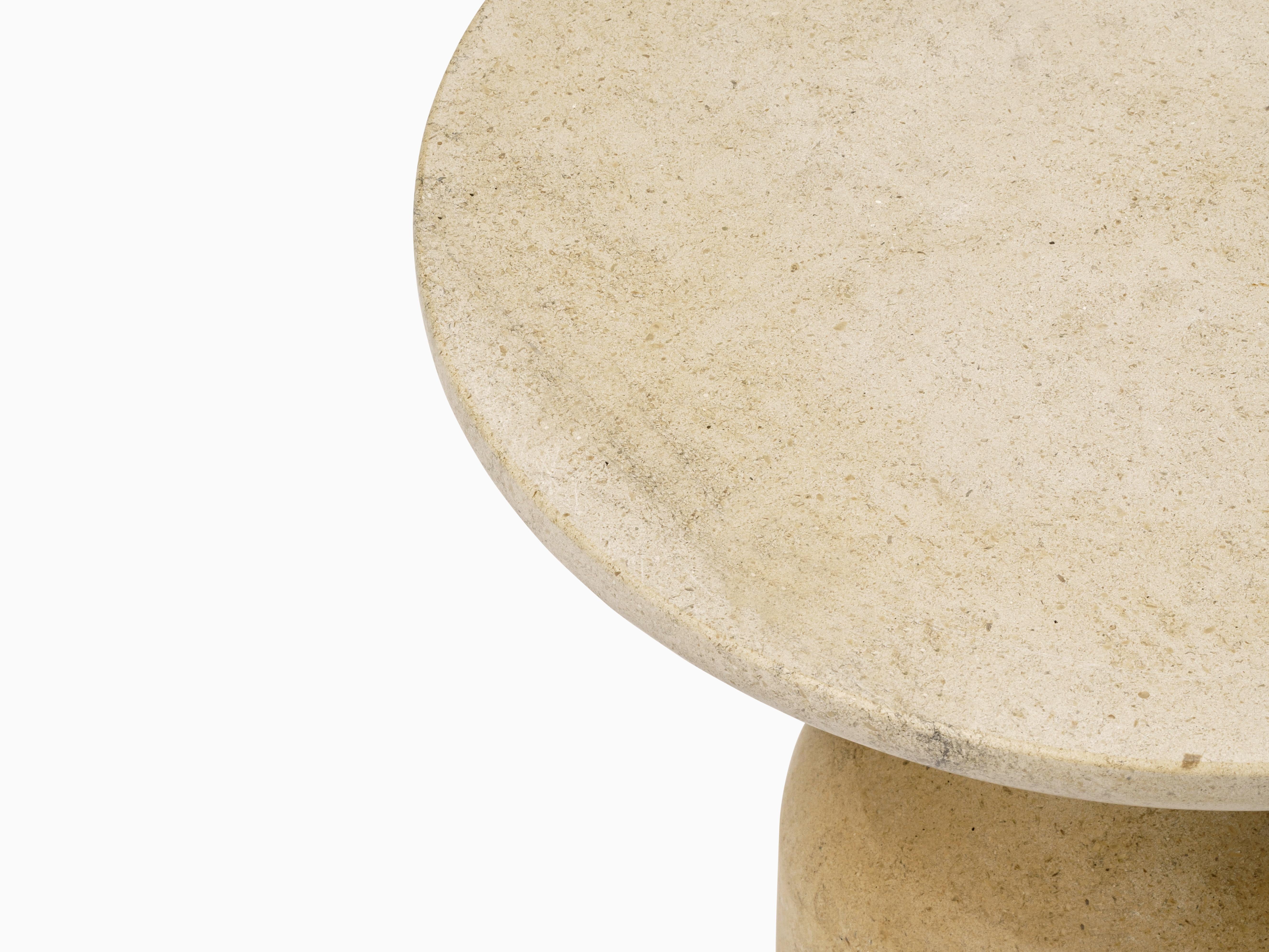 Medium marble side table