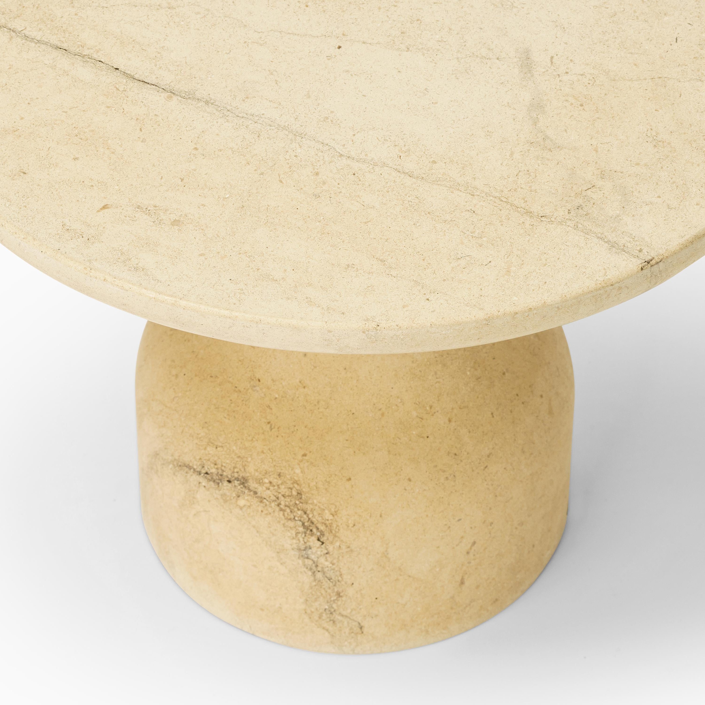 Medium marble side table