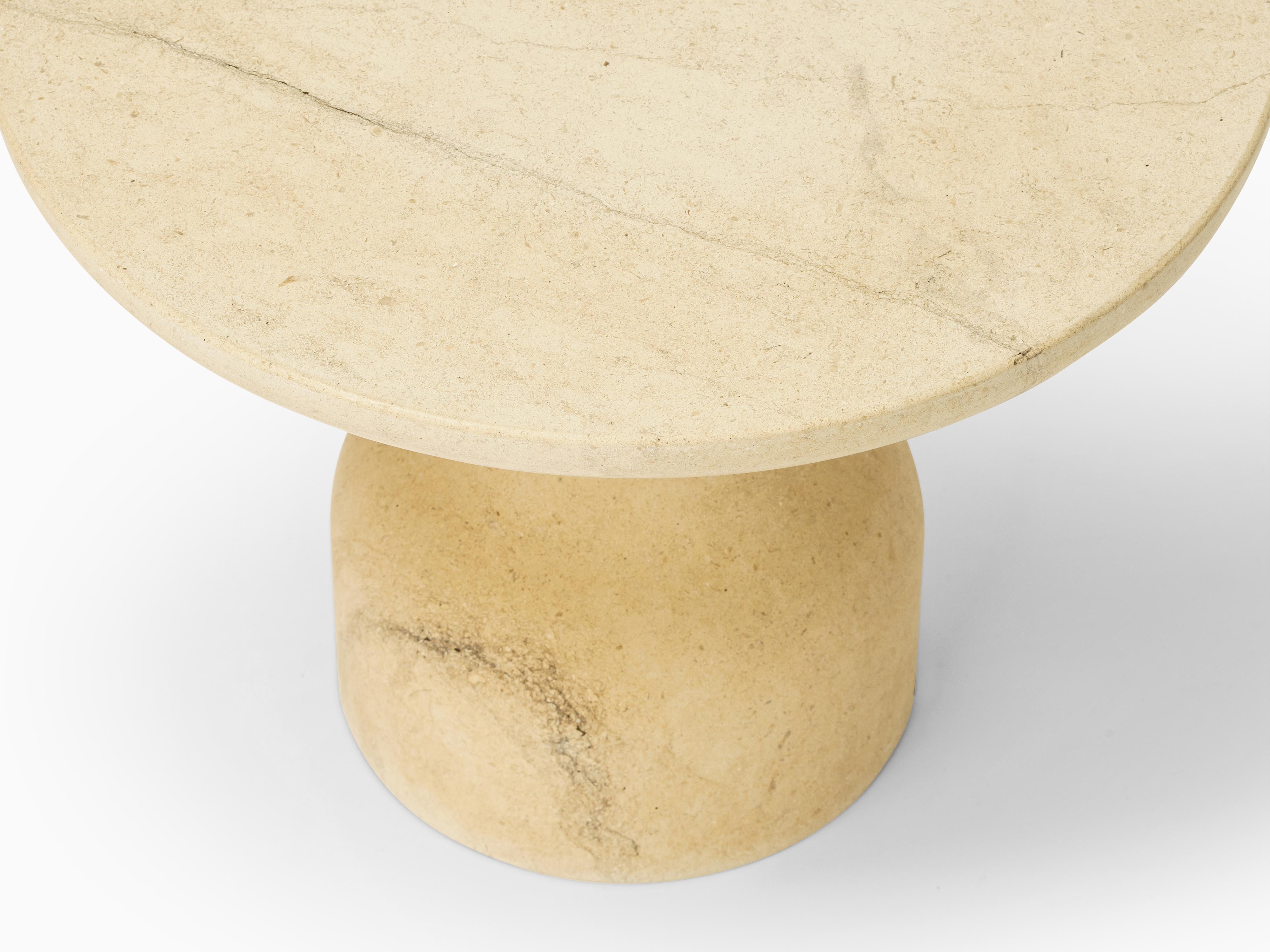 Medium marble side table