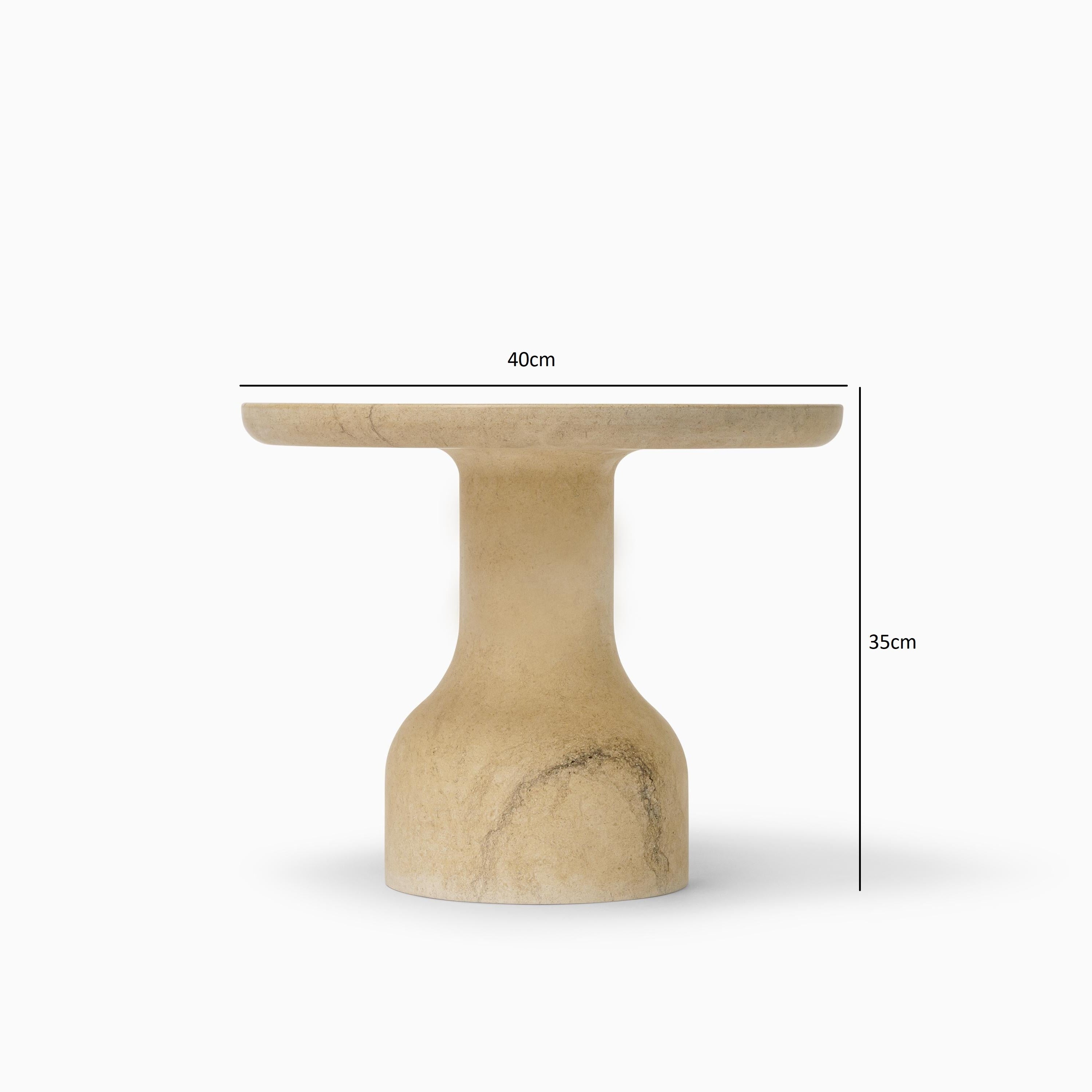 Medium marble side table