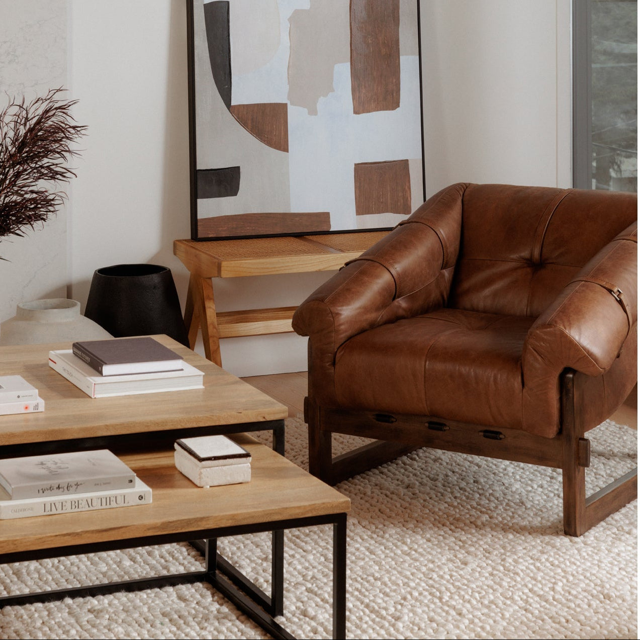 Luxury leather recliner chair