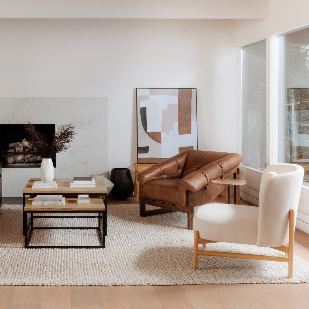 Luxury leather recliner chair