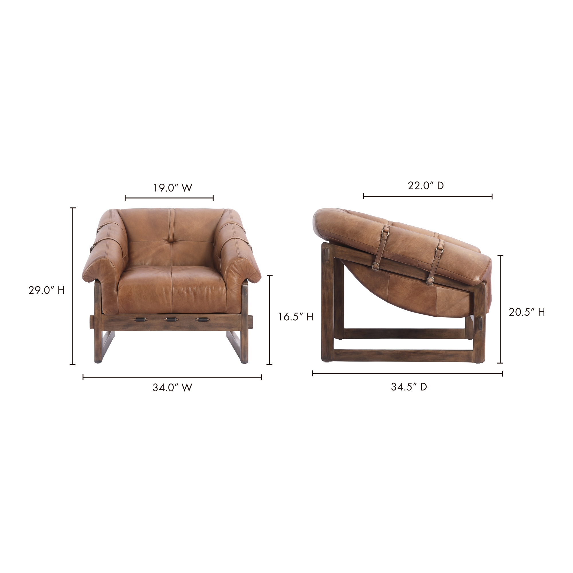 Luxury leather recliner chair
