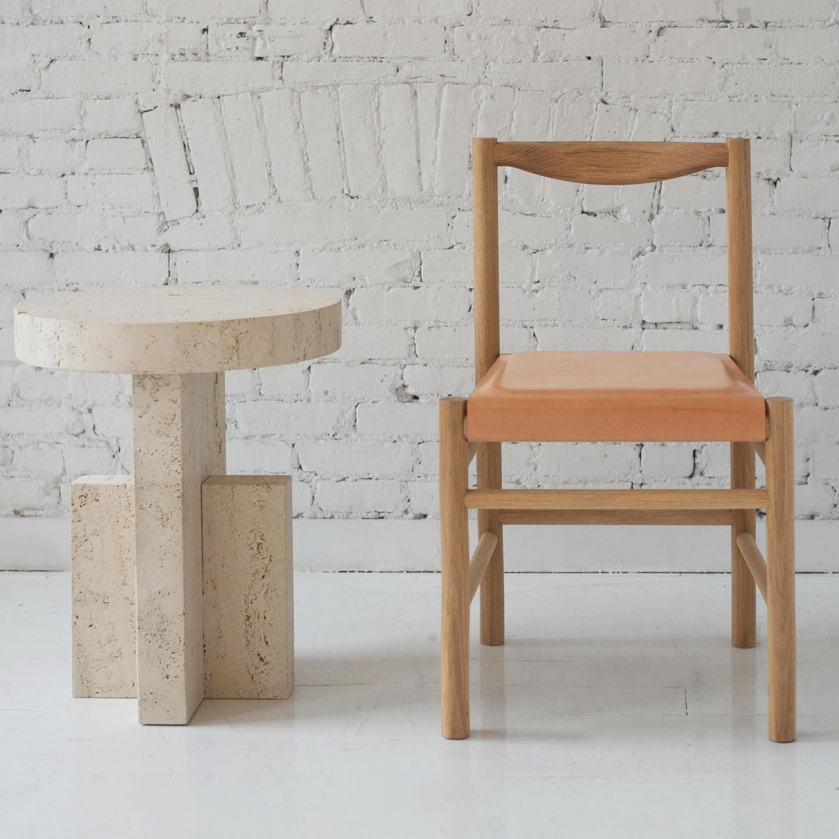 Contemporary flat side table