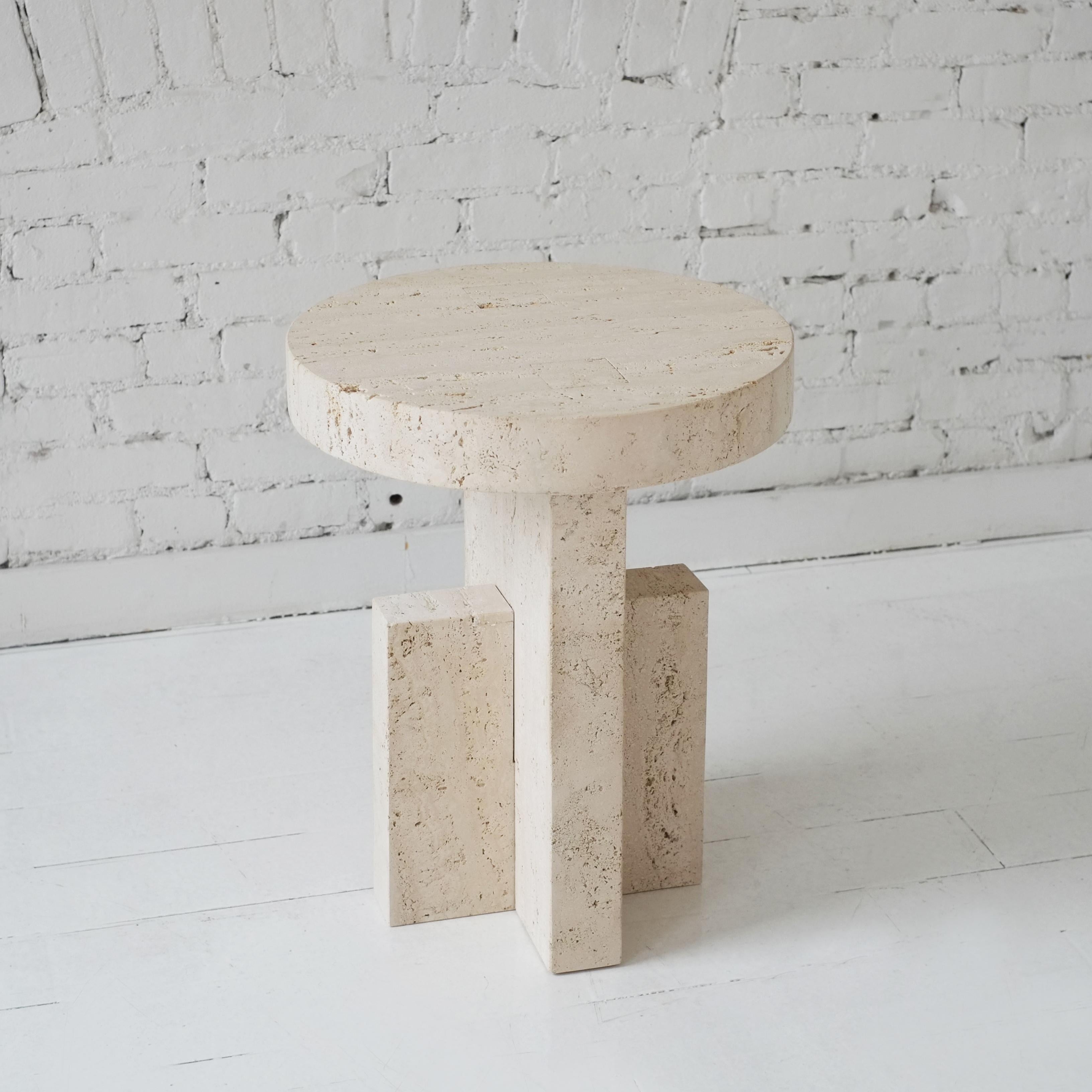 Contemporary flat side table