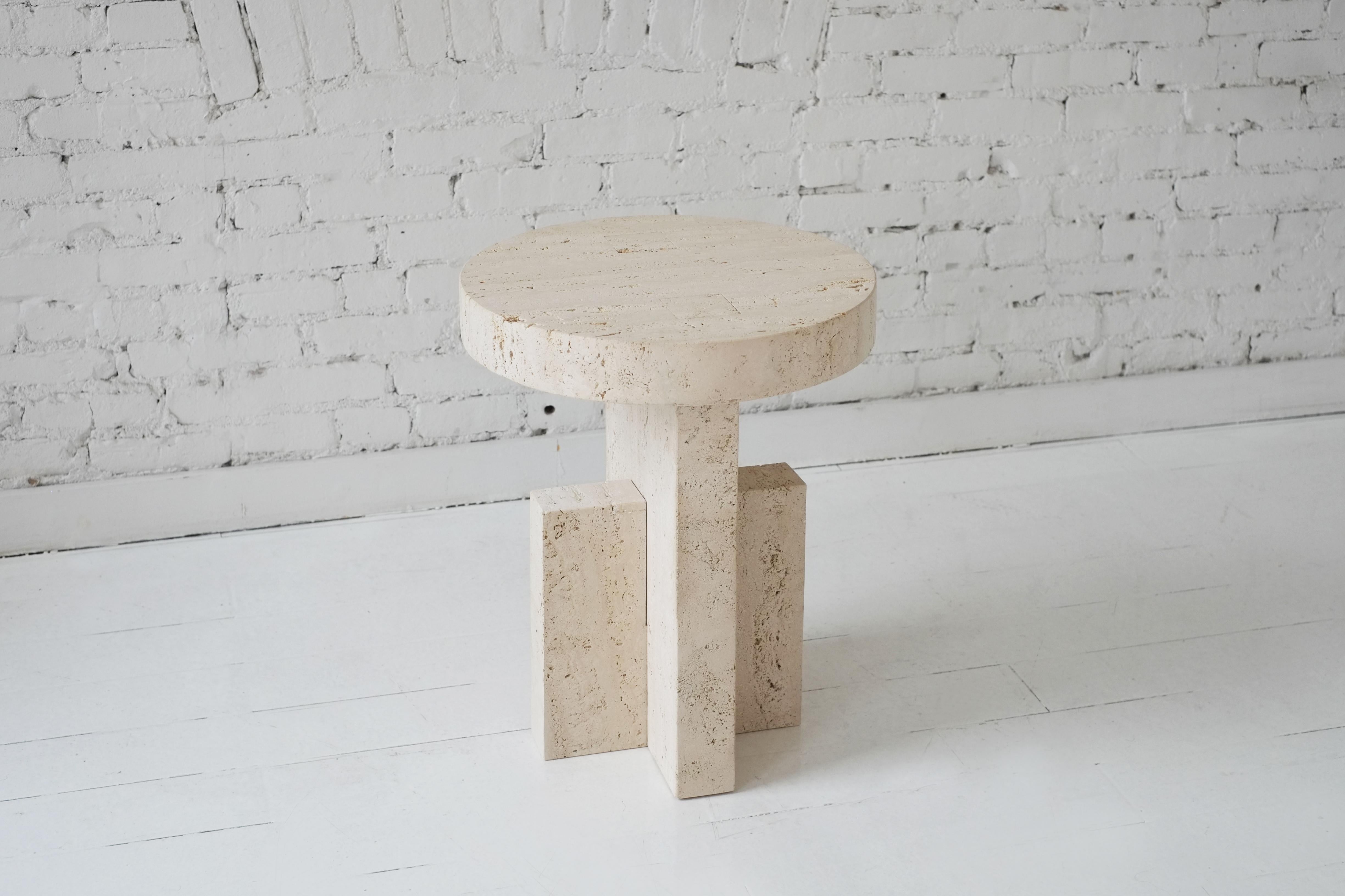 Contemporary flat side table