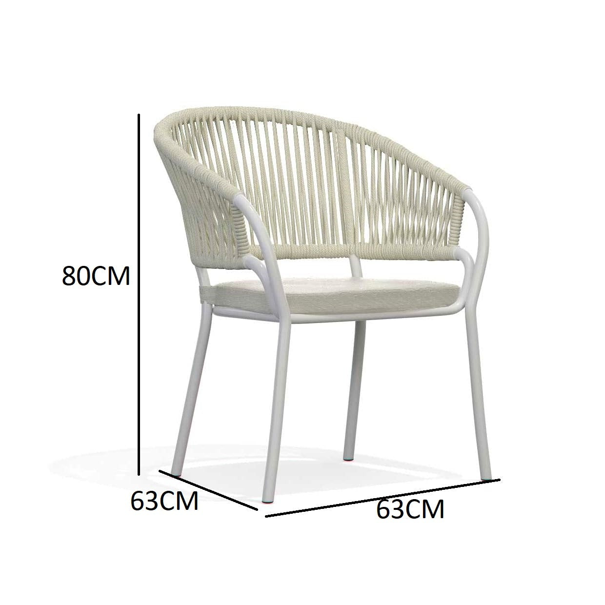 Modern outdoor dining chair