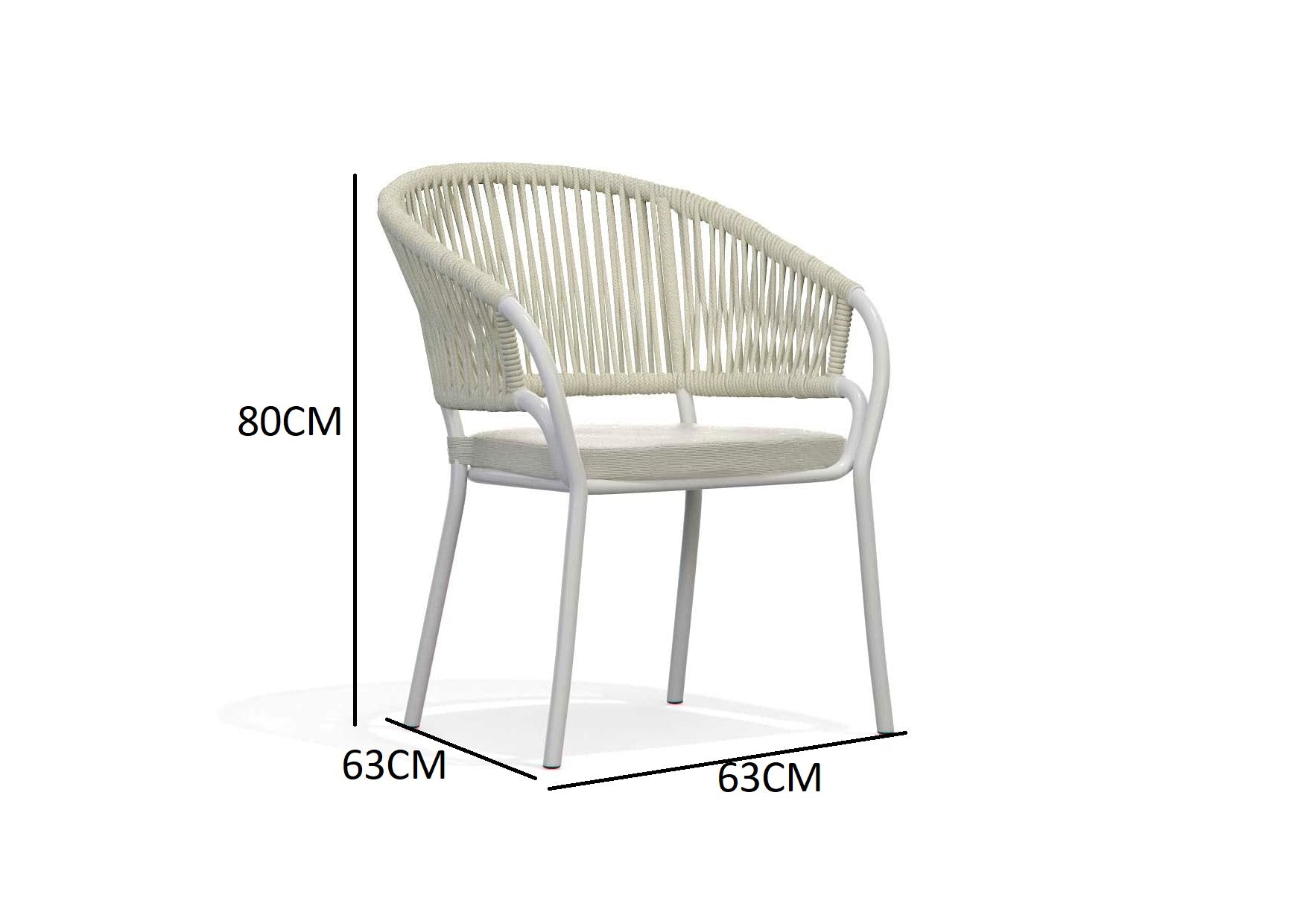 Modern outdoor dining chair