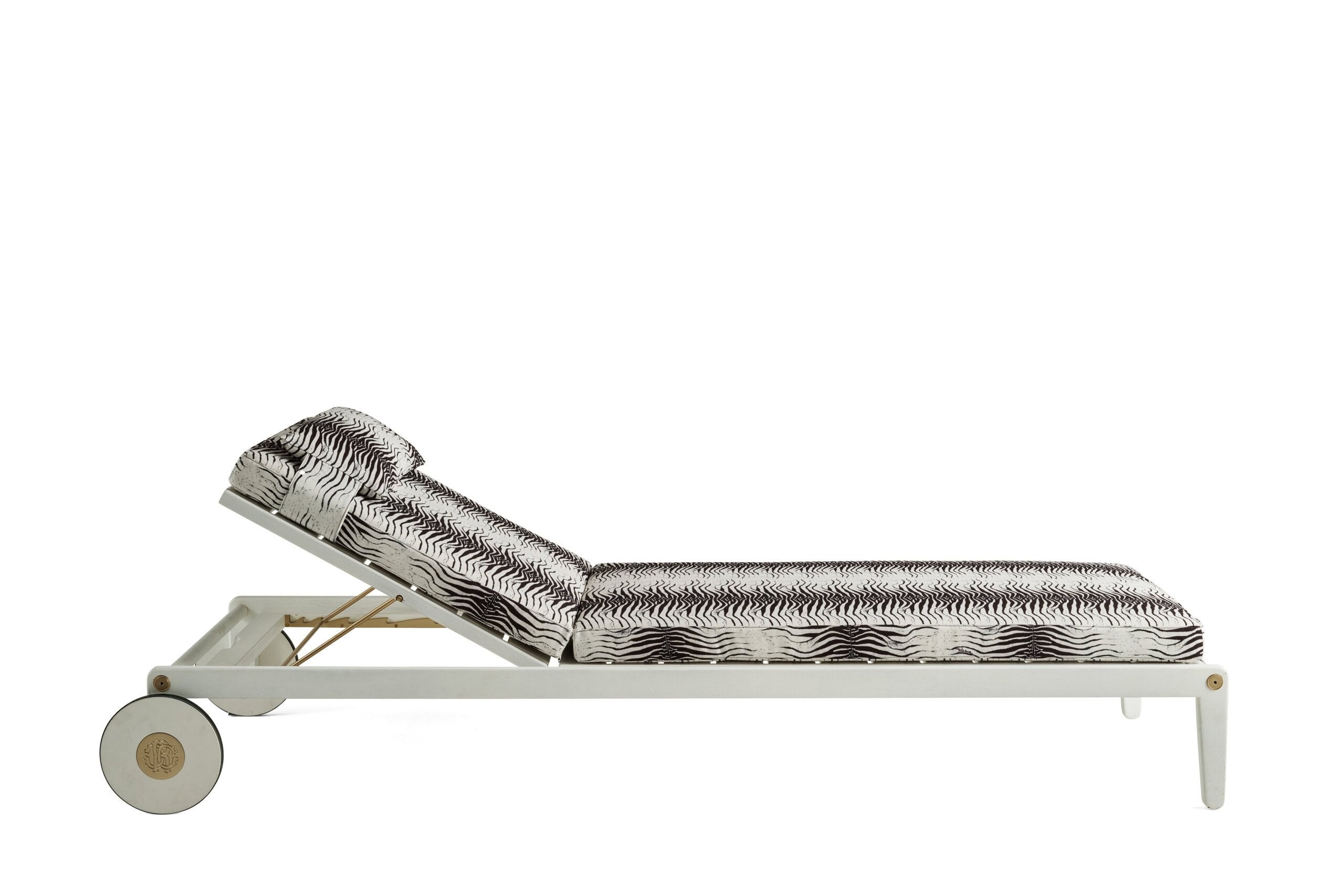 Elegant Outdoor Sunbed with Adjustable Backrest