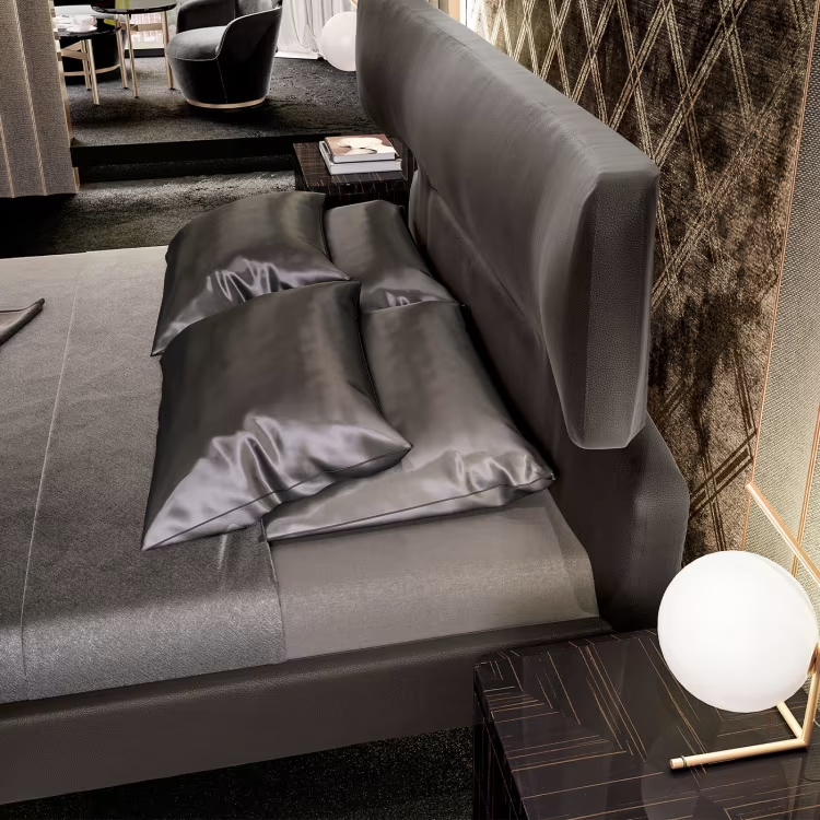 Gray king bedframe