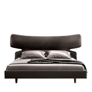Gray king bedframe