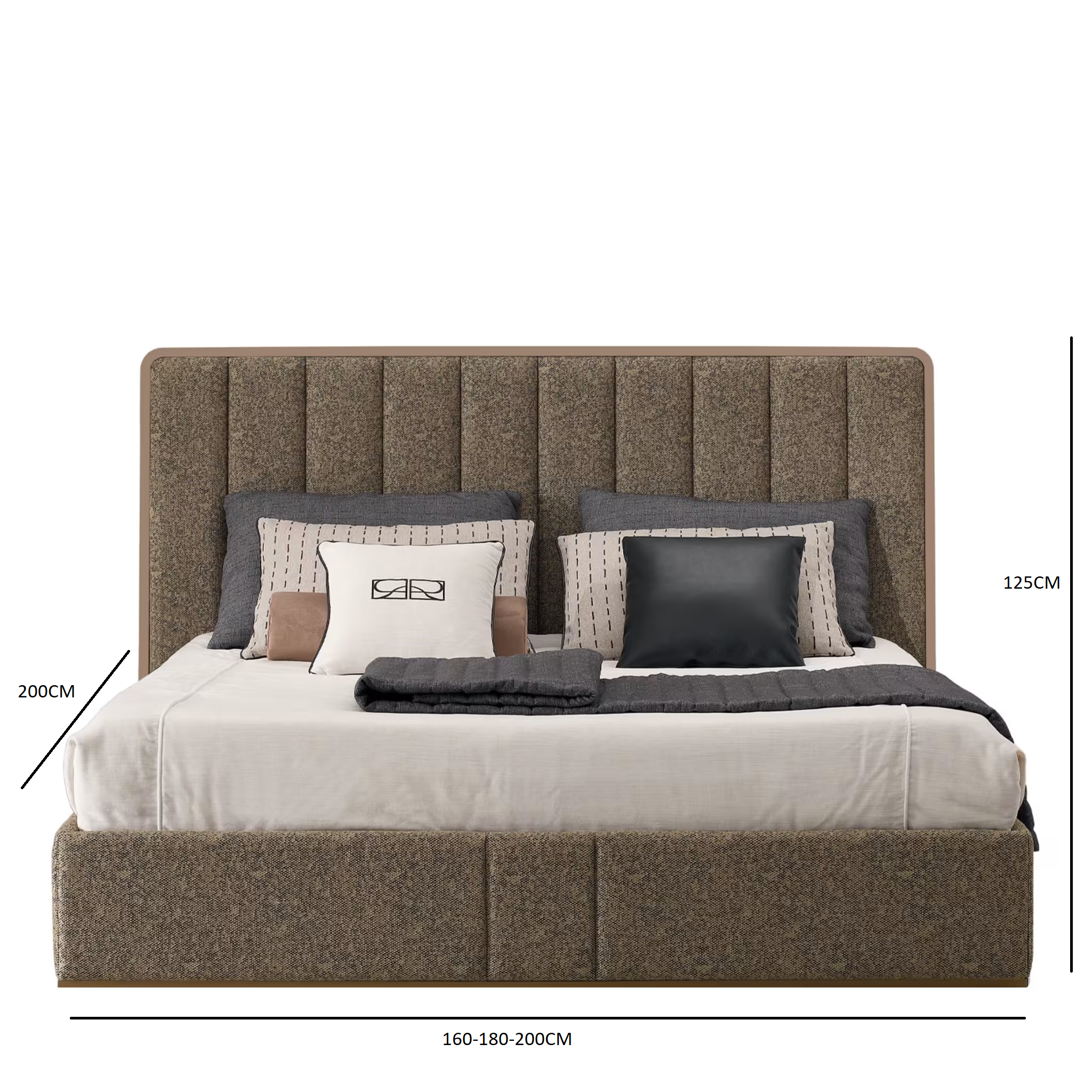 Richmond brown bedframe