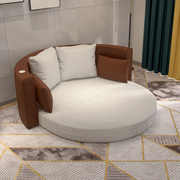 تصميم متألق للأريكة الجلدية التي يمكن تحويلها إلى سرير
