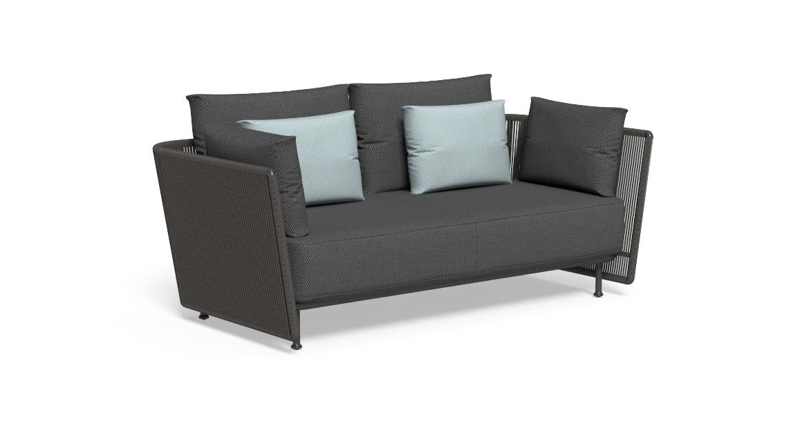 Coral grey fabric outdoor sofas
