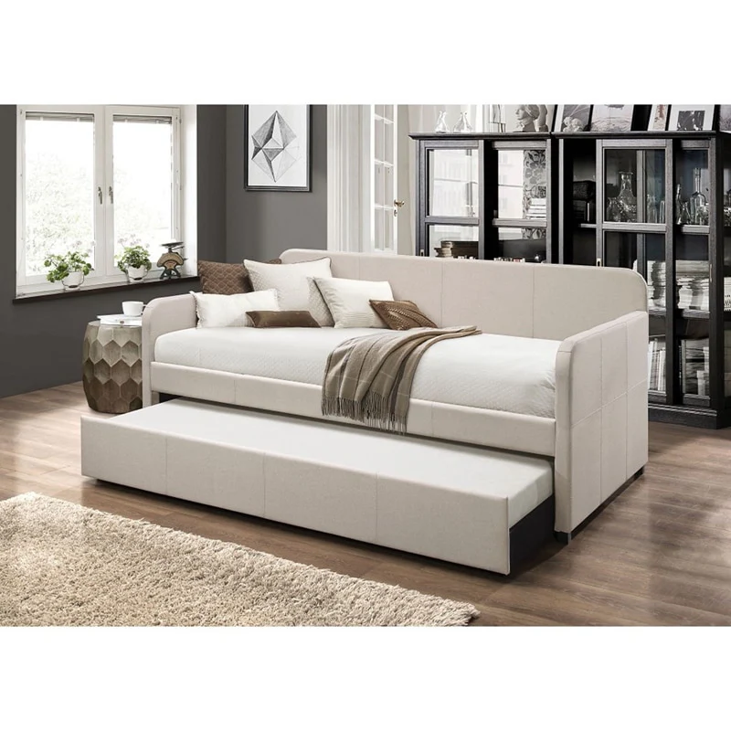 Modern Multi-functional Luscious Fabric Sofa Bed