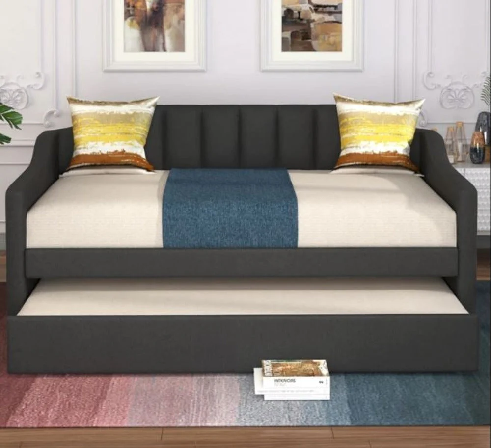 Modern Style Stunning Wooden Fabric Sofa Bed